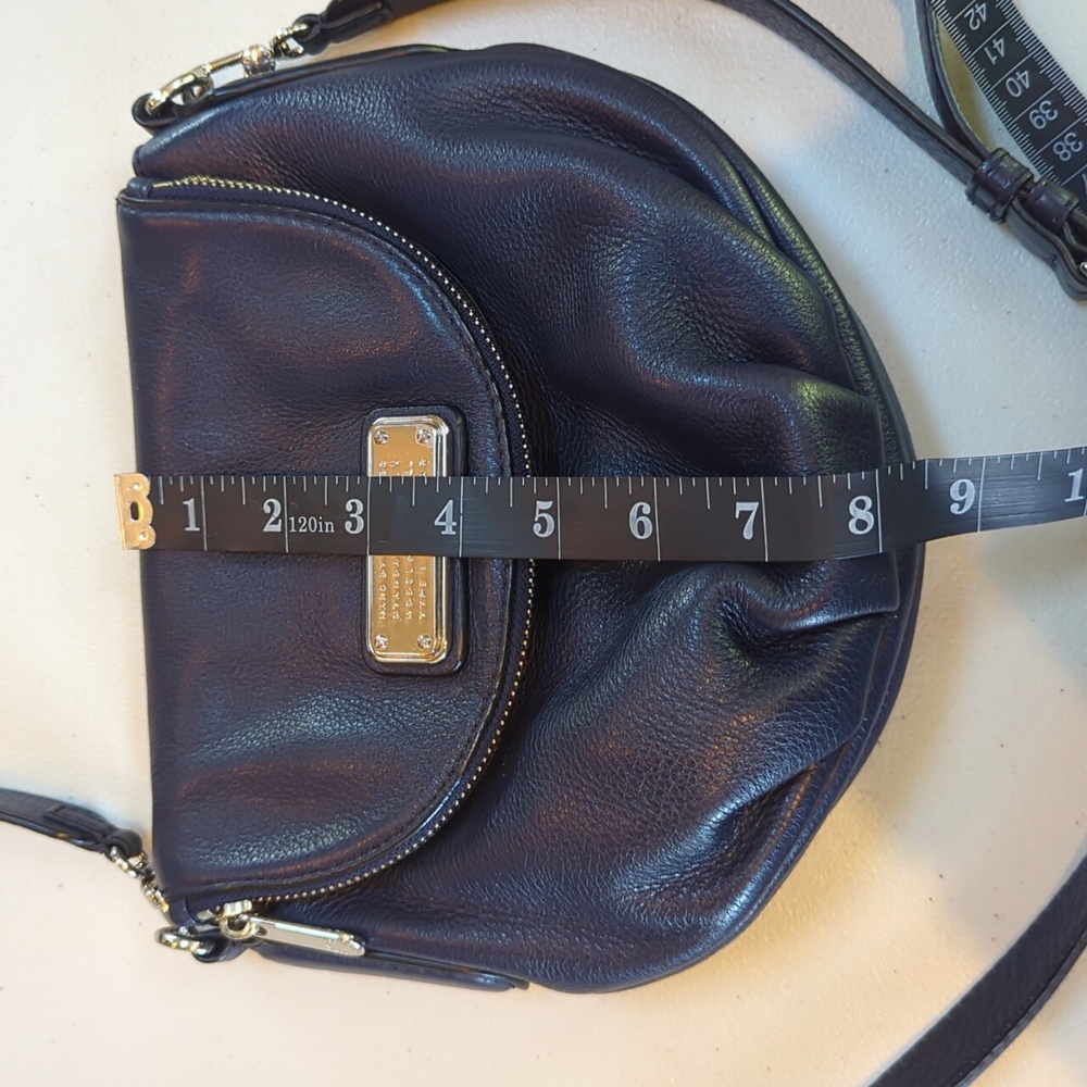 Marc by Marc Jacobs, Navy Blue Leather Crossbody Bag - Picture 4 of 10